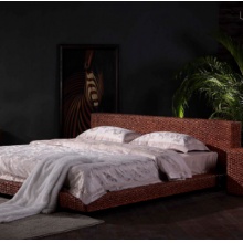 H801藤床 藤编床 藤艺床 酒店藤床工程 东南亚 1.8M双人床 新款 1800mm*2000mm