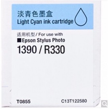 爱普生(Epson)T0855(T1225) 淡青色墨盒 C13T122580(适用PHOTO 1390 R330)