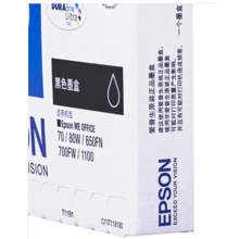爱普生(Epson)T1191 大容量黑色墨盒 C13T119180(适用650FN/70/1100)