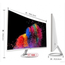 AOC C2791VHE/WS 27英寸 1800R曲率 VA广视角 家用电竞双实力 不闪屏曲面电脑显示器