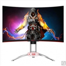 AOC AGON 爱攻II AG272FCX 27英寸高清 吃鸡 144Hz刷新 1800R曲率 ΔE<3 全接口游戏电竞曲面显示器 绝地求生