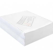 得力(deli)珊瑚海白色电脑打印纸S241-2二层整张80列 (不撕边 色序:全白 1000页/箱)
