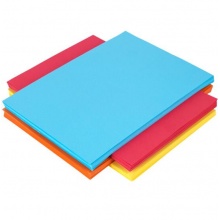 得力(deli) 7393A4 深蓝色彩色复印纸 80g 100张/包 单包装