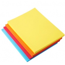 得力(deli) 7393A4 深蓝色彩色复印纸 80g 100张/包 单包装