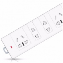 得力（deli）18251 新国标插座/插排/插线板/开关/接线板/排插/拖线板 4位2米 总控开关