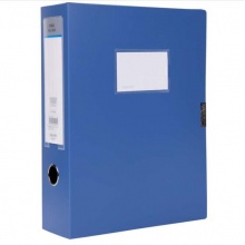 得力（deli）5617 A4两层收纳-75mm两层塑料档案盒/桌面文件盒/单据发票收纳资料盒办公用品