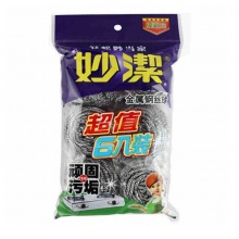 妙洁钢丝球  金属钢丝球 6只装 30包/箱 计件;箱