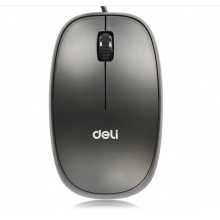 得力（deli） 3715 USB有线鼠标 实用便捷 办公用品 