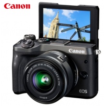 佳能(Canon)EOS M6(15-45镜头)摄像机(包括卡,屏,电池,包)