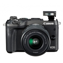 佳能(Canon)EOS M6(15-45镜头)摄像机(包括卡,屏,电池,包)