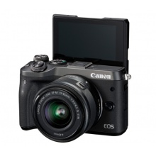 佳能(Canon)EOS M6(15-45镜头)摄像机(包括卡,屏,电池,包)