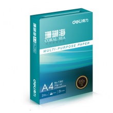 得力(deli)珊瑚海1包装70gA4复印纸 500张/包  5包/箱