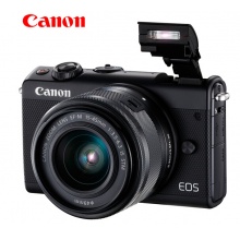 佳能微单(Canon)EOS M100 (15-45镜头黑色套机)(2420万像素 触控翻转LCD 全像素双核对焦