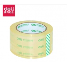 得力透明胶带封箱带宽胶带打包胶布高粘性不易断包装胶带纸大卷 30177胶带45mm*150y