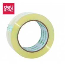 得力透明胶带封箱带宽胶带打包胶布高粘性不易断包装胶带纸大卷 30177胶带45mm*150y