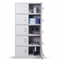 三德B-57文件柜铁皮柜资料柜带锁钢制文件柜财务凭证柜分五节