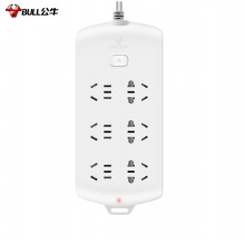 公牛(BULL)新国标插座/插线板/插排/排插/接线板/拖线板  6位总控全长3米