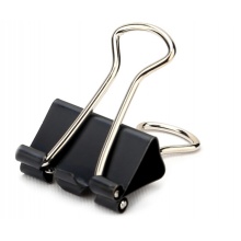 得力 Deli 8561 大号黑色长尾夹 50mm