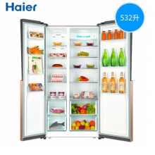 Haier/海尔对开门两门双门多门三门十字对开门多门法式四门冰箱超薄风冷干湿分储家用电冰箱 532升 对开门双门冰箱BCD-532WDPT