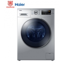 海尔(Haier) 滚筒洗衣机全自动 10公斤变频纤维级蒸汽防皱洗烘一体 洗10烘7 XQG100-14HBX20SJD
