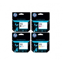 HP T120 T520绘图仪原装墨盒彩色一套(四色套装)