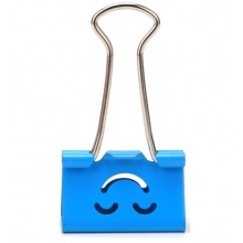 彩色长尾夹金属票夹4#