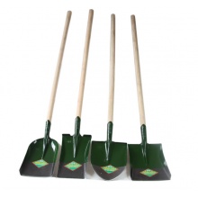 长柄农用铁锹锰钢铁铲种菜挖土铲子铁锨户外家用农具园艺园林工具 1.2米实木