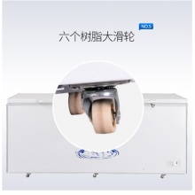 澳柯玛（AUCMA）560升大容量冷柜 商用冰柜单温冷藏冷冻双门卧式大冷柜BC/BD-560