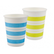 得力 加厚型一次性纸杯250ml 50个/袋