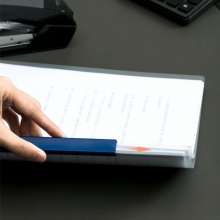 得力(deli)A4加宽加厚中号抽杆夹文件夹