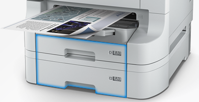 标配大容量双纸盒 - Epson WF-8593产品功能